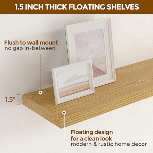 Fun Memories 16 Inch Long Floating Shelves, 9.3 Inch Deep Floating Shelf - Image 5