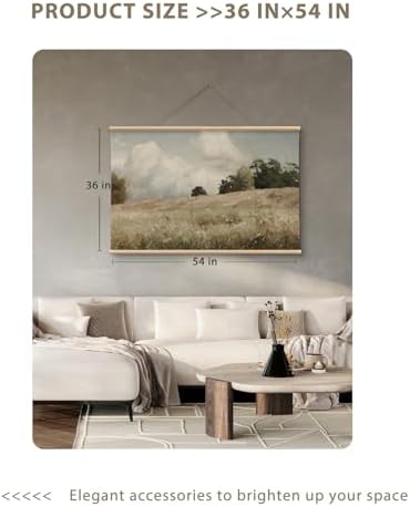 VIYYIEA Extra Large Canvas Wall Art, 36x54 Inch Vintage Landscape Painting - Image 5