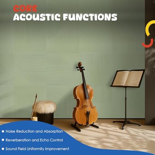 Acoustic Panels 6 Pack, Soundproof Wall Panels 23.6 x 23.6 Inches, Large - Image 3