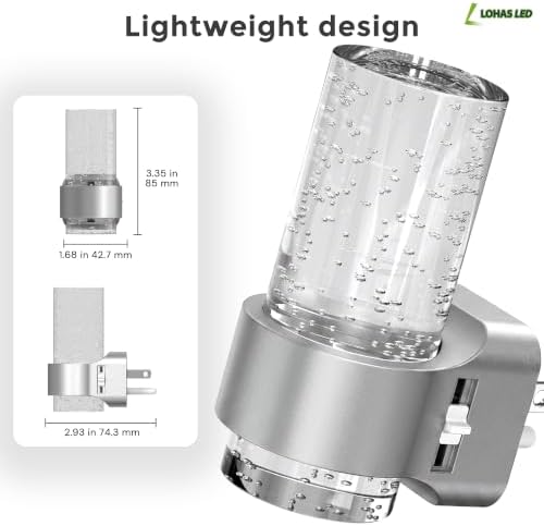 L LOHAS LED Night Lights Plug into Wall, 4 Pack Mini Dimmable Night Light - Image 6