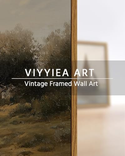 VIYYIEA Large Framed Landscape Canvas Wall Art, 24x36 Inch, Quiet Mountains - Image 7