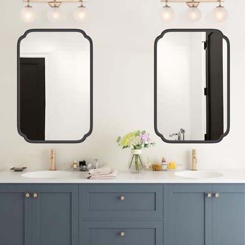 Ferytange Black Bathroom Vanity Mirrors - Image 2