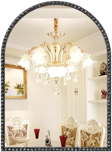 Black Arched Mirror by Brauthon
