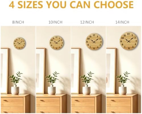 14 Inch Wall Clocks, Silent Battery Operated Analog Clock - Image 5