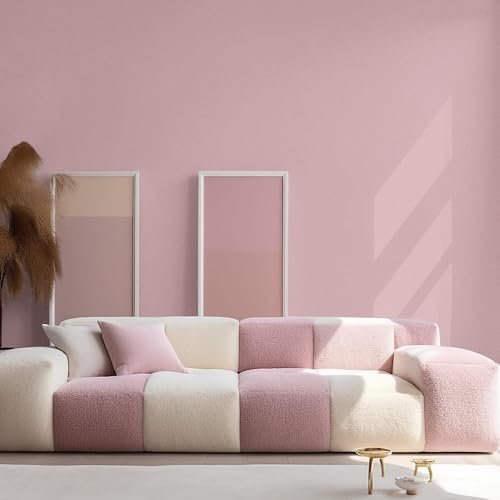 Ismoon Pink Wallpaper Peel and Stick Pink Contact Paper 17.7''×197''Removable - Image 6