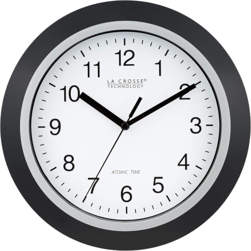 La Crosse Technology WT-3102B 10-Inch WWVB Self-Set Analog Wall Clock and by LaCrosseTechnology