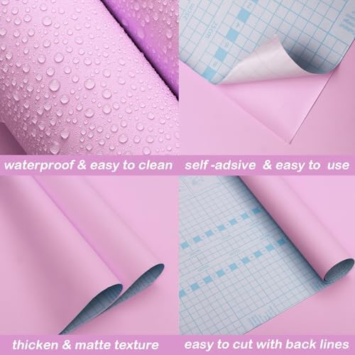 15.7"x394" Pink Peel and Stick Wallpaper - Image 6