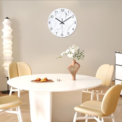 Marble Glass Wall Clocks Battery Operated 20 Inch - Image 4