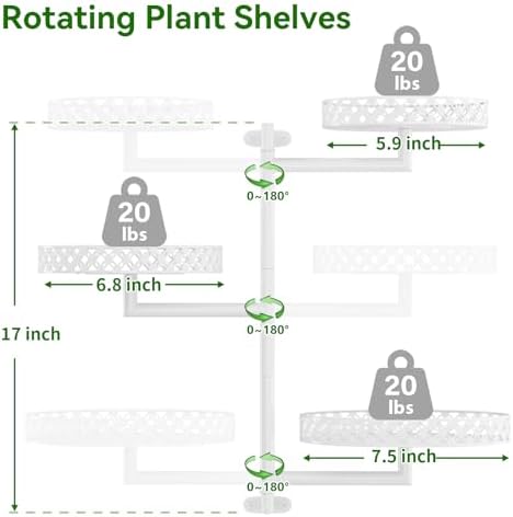 OVICAR Rotating Window Plant Shelves - Image 3