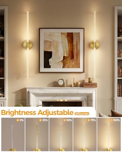 NIORSUN Crystal-Inspired Bubble Battery Operated Wall Sconce Set of 2, 10000mAh - Image 4