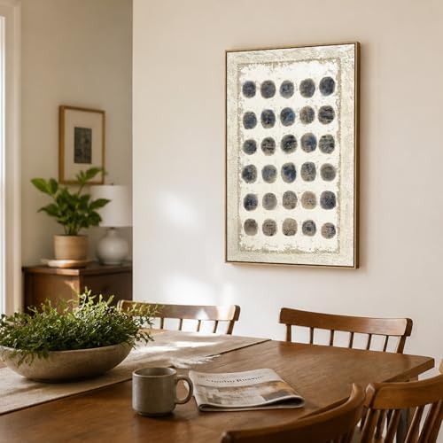 SAFERRYHOME Abstract Hand Painted Neutral Wall Art - Image 6