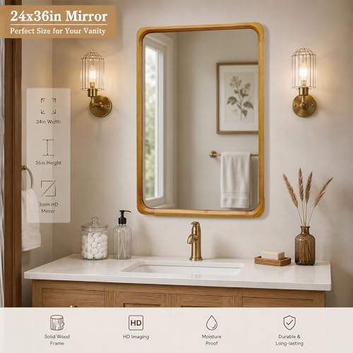 Tanmicoshomy 24x36 Inch Wall Mirror - Image 6