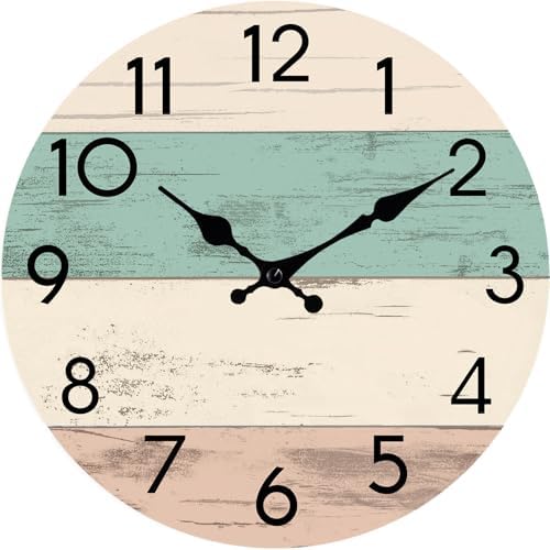 KECYET 8 Inch Wall Clock, Silent Battery Operated Analog Clock by KECYETWALLCLOCK