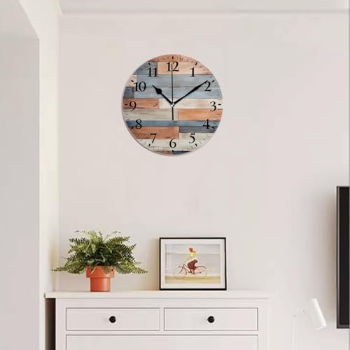 Round Analog Wall Clocks Non-Ticking Silent Clock Battery Operated Clcoks - Image 5