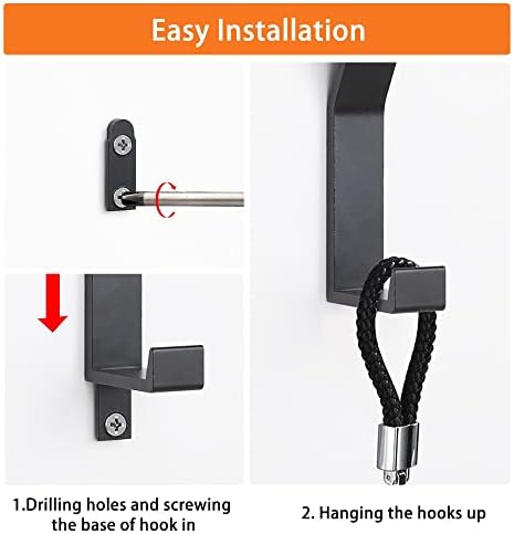 Coat Rack Hooks Wall Mounted, Bath Towel Rope Hooks - Image 6