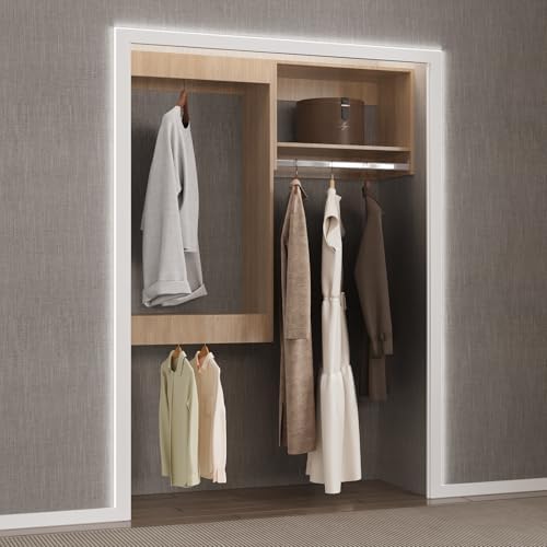 Modular Closet Organizer, Wall Mounted Wardrobe Kit - Image 5