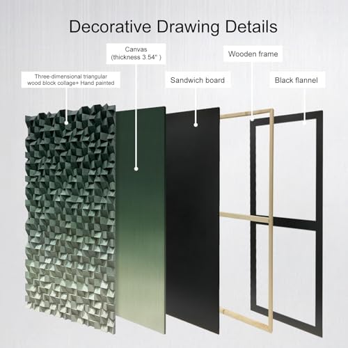 LIUZEYUE Wood Mosaic Wall Art - Image 4