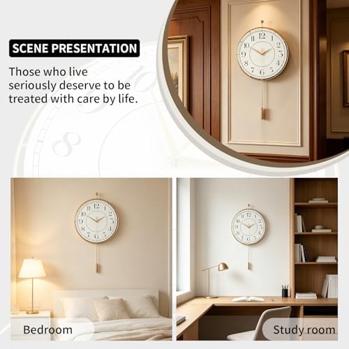 Decorative Wall Clock, Silent Non-Ticking Quality Quartz Movement Battery - Image 6