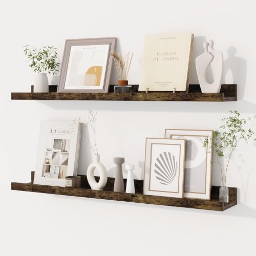 Dreamland Picture Ledge Shelf for Wall, Floating Shelves Set of 2, 30 inch Long by Dreamland