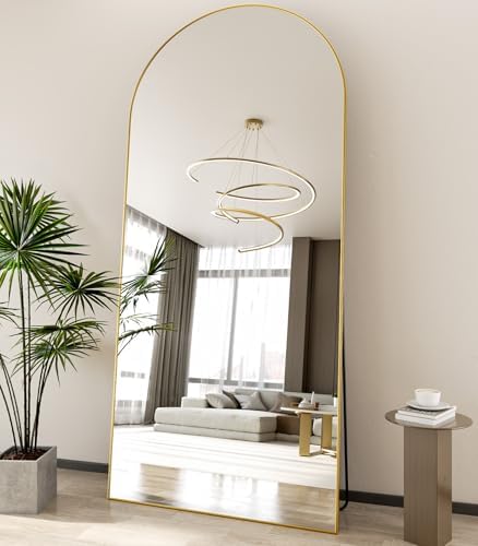 Koonmi 86x40 Arched Full Length Mirror, Floor Mirror by KOONMI