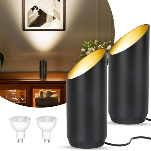 Up Lights Indoor: 2 Pack 6W GU10 Floor Can Lights by HUAEU