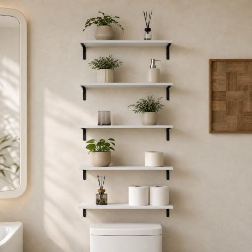 Floating Shelves for Wall Set of 5 - Image 5