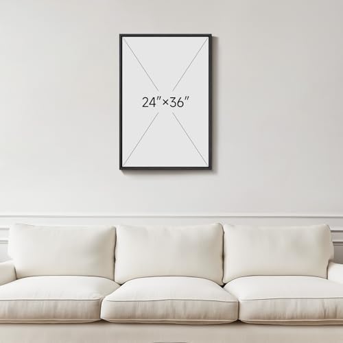 Framed Vertical Boho Abstract Botanical Wall Art - Image 3