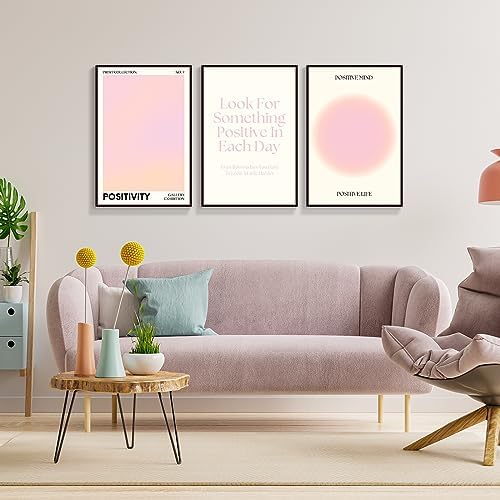 Framed Pink Gradient Aura Angel Numbers Poster - Image 4
