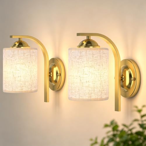 Phaosio Gold Wall Sconces Lights by Phaosio