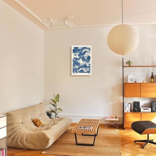 Unframed Yasuragi Waves Canvas Wall Art 24x36in - Image 4
