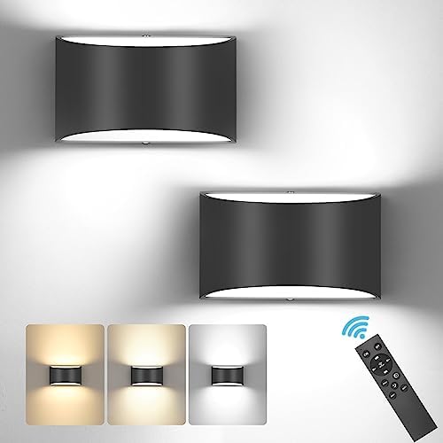 TRLIFE Modern LED Wall Sconces, Remote Control Dimmable and Adjustable Color by TRLIFE