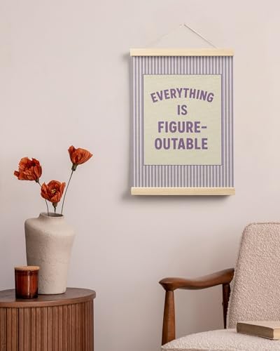 FGFK Everything Is Figureoutable Positive Affirmations Wall Art Poster Hanger - Image 4