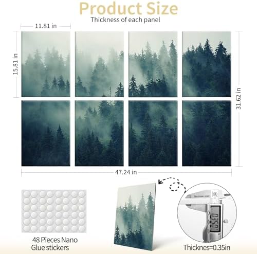 Art3d Acoustic Wall Panels, 48 x 32 in Set - Image 5
