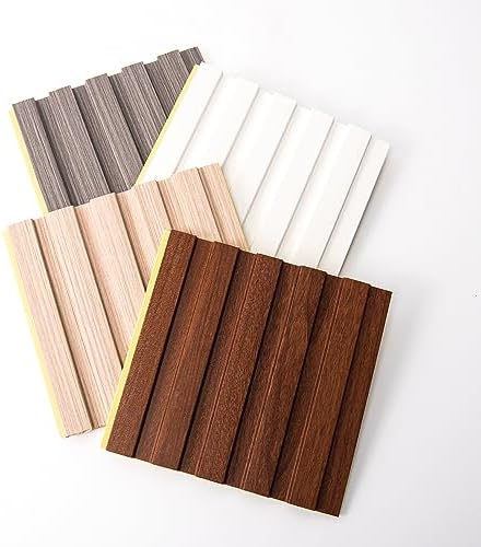 Art3d WPC 3D Wood Textured Slat Wall Panel, 5-Piece Sample Pack, 6 x 6 Inch - Image 3