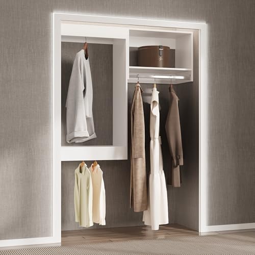 Modular Closet System, Wood Tower Closet Storage - Image 3