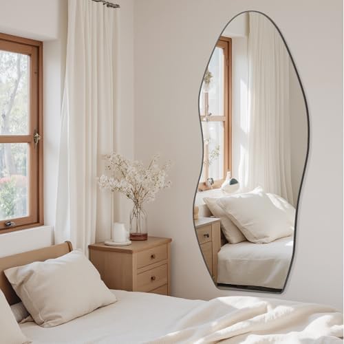 Antok Irregular Full Length Mirror, Standing Hanging Leaning Irregular Mirrors - Image 3
