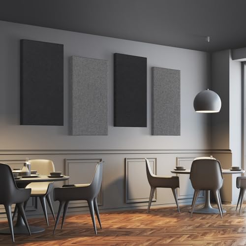 2 Pack Acoustic Panel 47.2"x23.6" Soundproof Fiberglass Panel, Charcoal Grey - Image 3