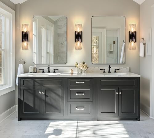 ANDY STAR 36”x48” Black Bathroom Mirror, Wall Mirror - Image 2