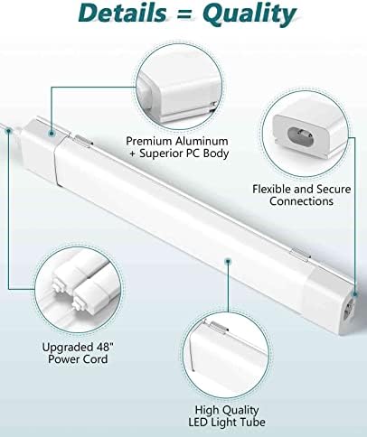WNSNOU LED Tube Light Fixture - Image 2