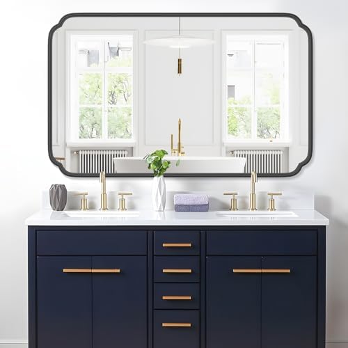 Ferytange Black 30"x48" Bathroom Mirror by FerytangeHome