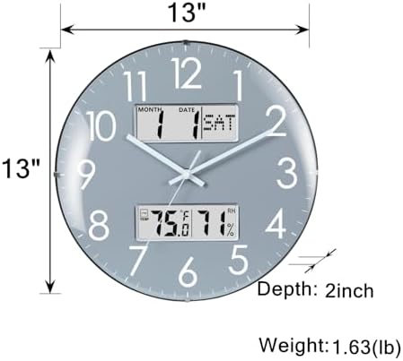 Nbdeal 13-Inch Analog Silent Wall Clock - Image 2