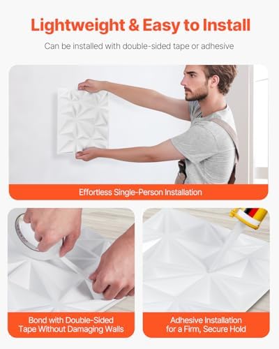 VEVOR 3D Wall Panels, 32 Sq.Ft Coverage Accent Wall Panel, Interior Home Decor - Image 6