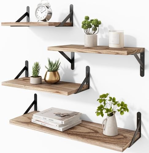 YGEOMER 4 Different Sizes Floating Shelves by YGEOMER