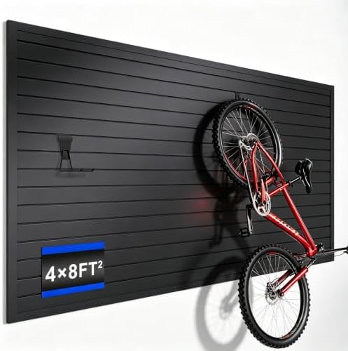 PVC Slatwall Panels, 4 ft x 8 ft Garage Wall Storage Systems by Fivaz