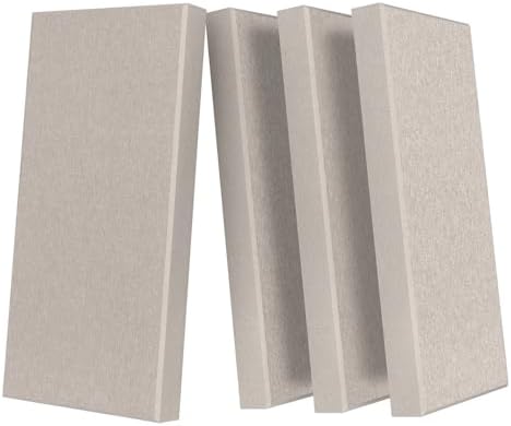 4 Pack Acoustic Panels 23.6"x11.8" Soundproof Fiberglass Panel by UMIACOUSTIC