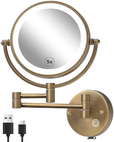 Makeup Mirror Wall Mounted by RECKODOR