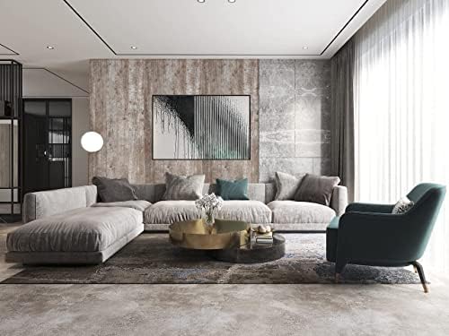 Dimoon78.7"x17.7'' Wood Wallpaper Brown Grey Dark Wood Contact Paper Gray Brown - Image 5
