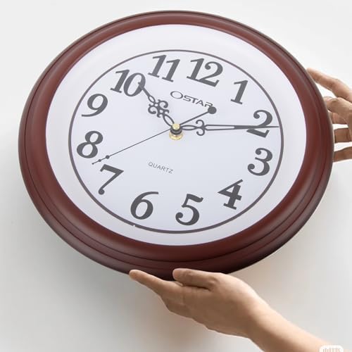 OSTAR 12 Inch Silent Wall Clock Battery Operated - Image 2