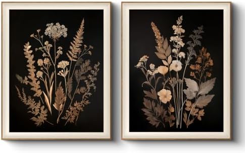 VIYYIEA Framed Rustic Botanical Wall Art Set by VIYYIEAART