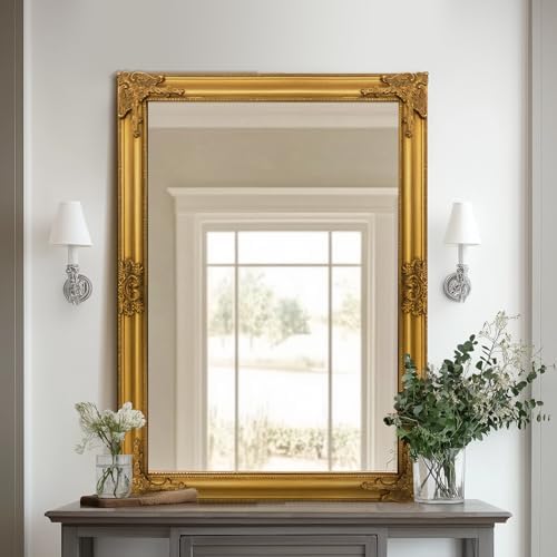 TRAHOME Vintage Gold Mirror for Wall by TRAHOME
